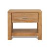 FarmHouse Traditional Rustic Acacia 1 Drawer Nightstand