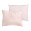 Queen Size 100-Percent Cotton 3-Piece Quilt Bedspread Set in Blush Pink