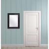 Black 27.5 x 21.5 inch Beveled Bathroom Mirror with Wall Hangers