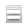 Modern White Baby's First 2 Shelf Changing Table with Wheels