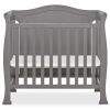 Solid Pine Wood 3-in-1 Convertible Baby Crib Daybed Toddler Bed in Grey Finish