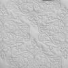 Queen Size 100-Percent Cotton 3-Piece Quilt Bedspread Set in Light Grey