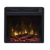 FarmHouse Rustic Grey/Espresso TV Entertainment Electric Fireplace