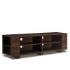 Modern TV Stand in Walnut Wood Finish - Holds up to 60-inch TV