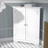 White Corner 2 Door Space Saving Bathroom Storage Cabinet