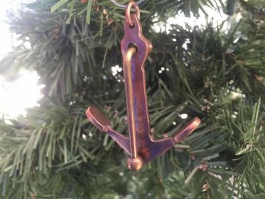 Antique Copper Admiralty Anchor Christmas Ornament 6