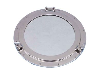 Chrome Decorative Ship Porthole Mirror 24