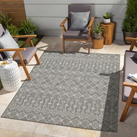 Sunshine GC_HAR2021 Silver 7 ft. 10 in. x 10 ft. 3 in. Indoor/Outdoor Area Rug