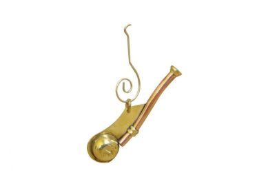 Solid Brass/Copper Bosun Whistle Christmas Ornament 4