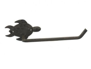 Cast Iron Sea Turtle Toilet Hand Towel Holder 10