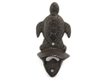 Cast Iron Wall Mounted Sea Turtle Bottle Opener 6