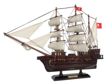 Wooden Henry Avery's Fancy White Sails Pirate Ship Model 20