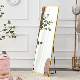 Aluminum alloy Metal Frame Wall Mounted Full Body Mirror ,Bathroom Vanity Mirror, Bedroom Home Porch, Decorative Mirror, Clothing Store, Floor Mounte