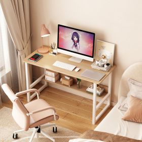 Computer desk Desktop house Simple desk bedroom desk desk Student home study desk,Home Office Computer Desk with Bookshelf