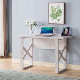 Writing desk laptop table desk work table white oak color white wash cream