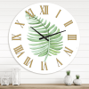 Design art 'Tropical Leaf Of Monstera Iii' Farmhouse Wall Clock(Size 36" x 36")