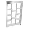 46" Tall Adjustable 4-Shelf Wood Bookcase Storage Shelving Book Wide Bookshelf