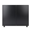 Halifax Wide Storage Cabinet; 2-Drawer; Filing Cabinet; Black