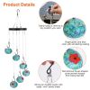 Wind Chimes Humming Bird Feeder Ant and Bee Proof Outdoor Hanging Hummingbird Feeder For Viewing Decoration For Garden Patio Yard Balcony