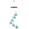 Wind Chimes Humming Bird Feeder Ant and Bee Proof Outdoor Hanging Hummingbird Feeder For Viewing Decoration For Garden Patio Yard Balcony