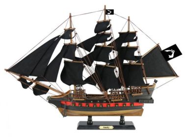 Wooden Thomas Tew's Amity Black Sails Limited Model Pirate Ship 26