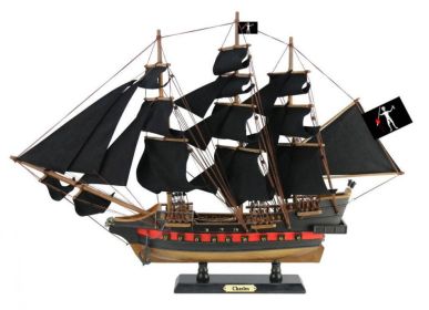 Wooden John Halsey's Charles Black Sails Limited Model Pirate Ship 26