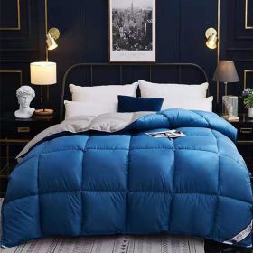 Down Duvet, Winter Duvet, Goose Down Duvet Core (Option: Blue-220* 240cm-8)