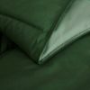 Traditional Microfiber Reversible 3 Piece Comforter Set in Green