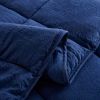 Navy 3 Piece Microfiber Reversible Comforter Set