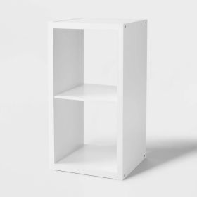 2-Cube Storage Organizer (Color: White)