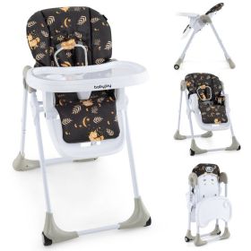 3-In-1 Convertible Baby High Chair for Toddlers (Color: DARK BROWN)