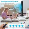 42 Inch 80 Degree Tower Fan with Smart Display Panel and Remote Control