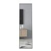 Black Solid Wood Frame Full-length Mirror, Dressing Mirror, Bedroom Home Porch, Decorative Mirror, Clothing Store, Floor Mounted Large Mirror, Wall Mo